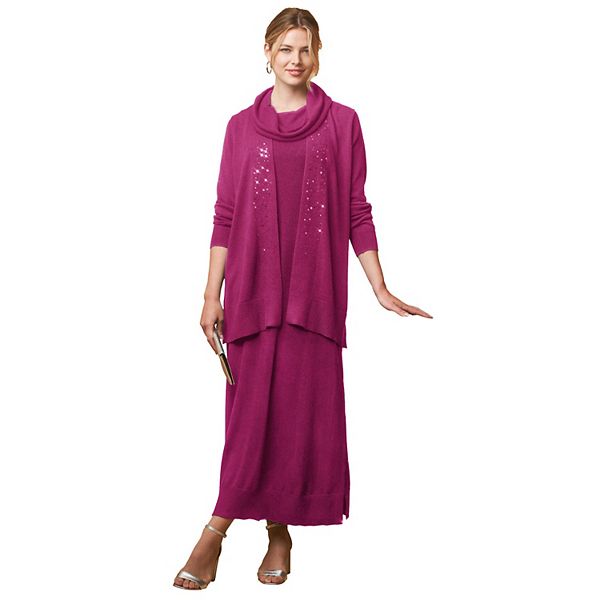 

Женское платье-свитер 2 в 1 plus size Jessica London, Raspberry