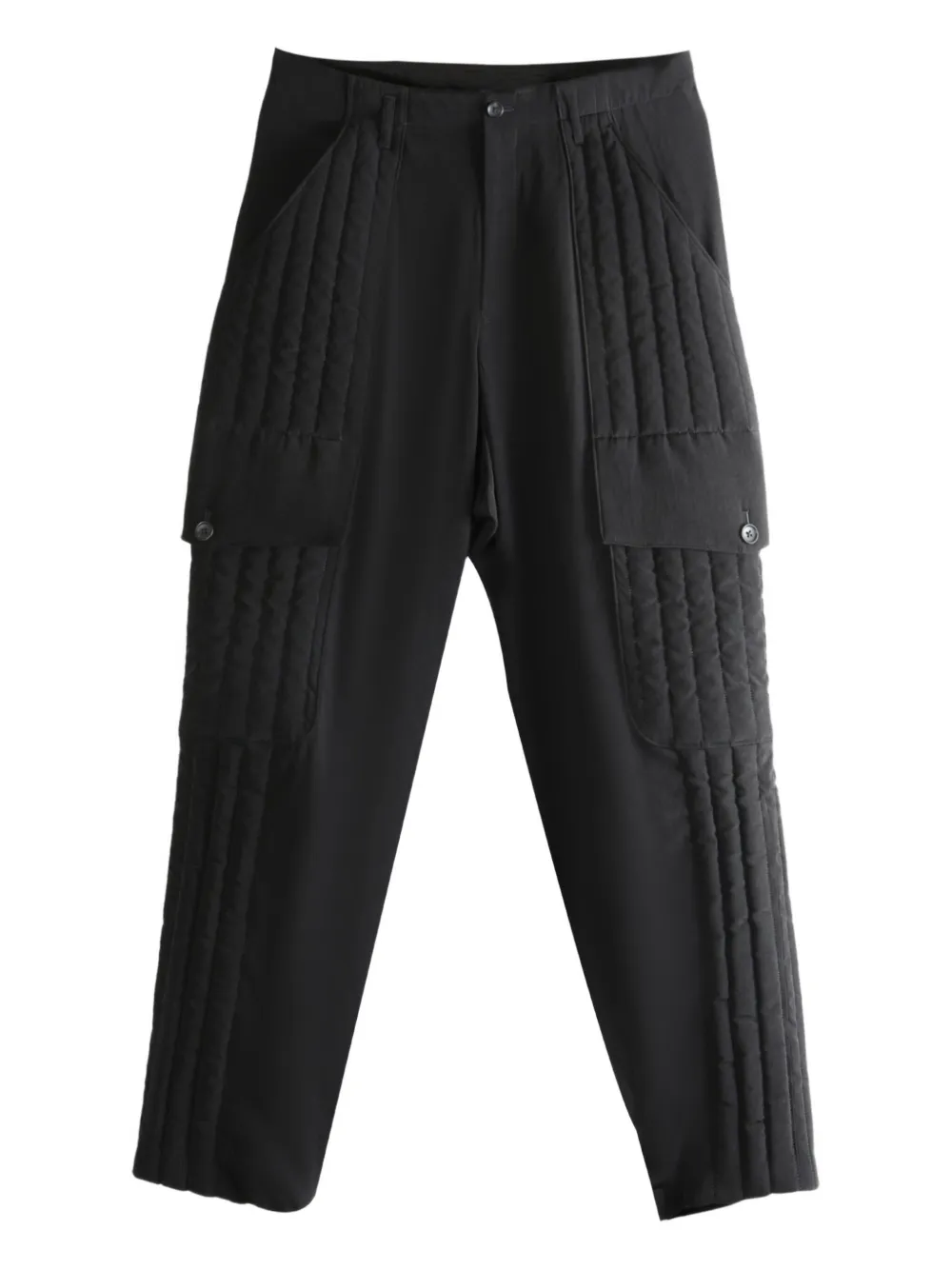 

Стеганые брюки-карго Yohji Yamamoto, черный