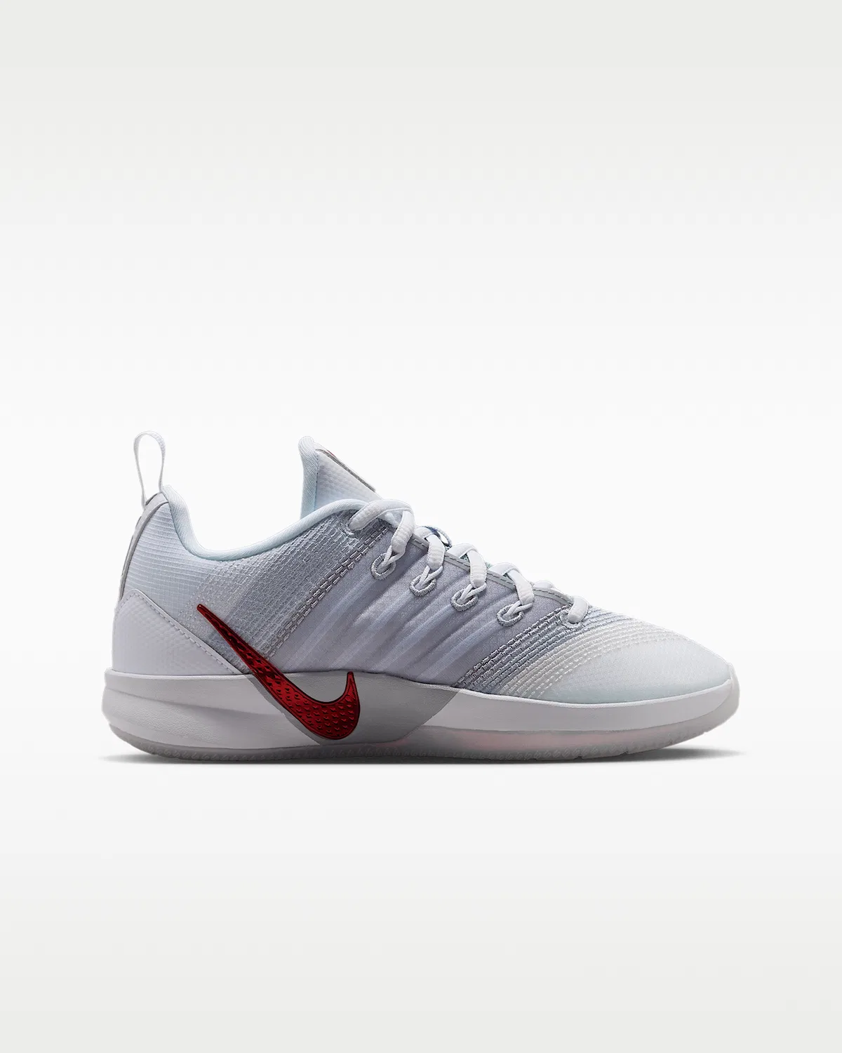 Детские баскетбольные кроссовки Sabrina 3 "Me vs. Me", White/Wolf Grey/Photon Dust/Metallic Dark Grey — фото 3