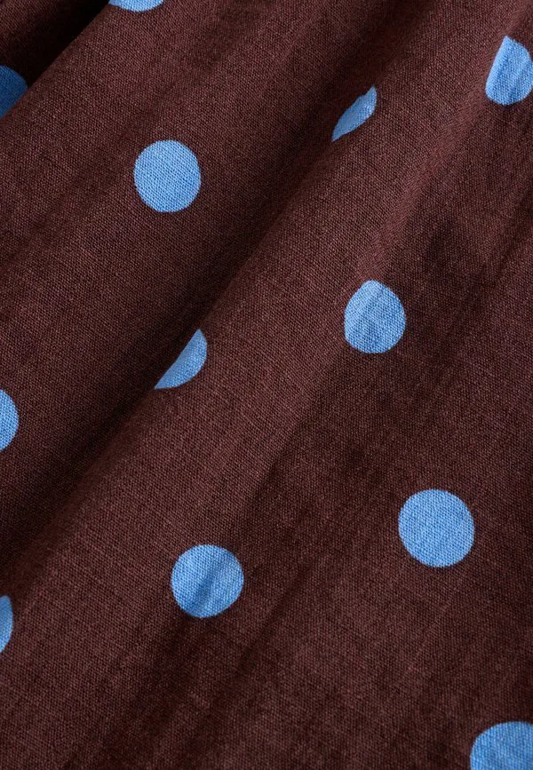 Наденьте очень широкие брюки Next, Chocolate Brown Blue Spot — фото 4
