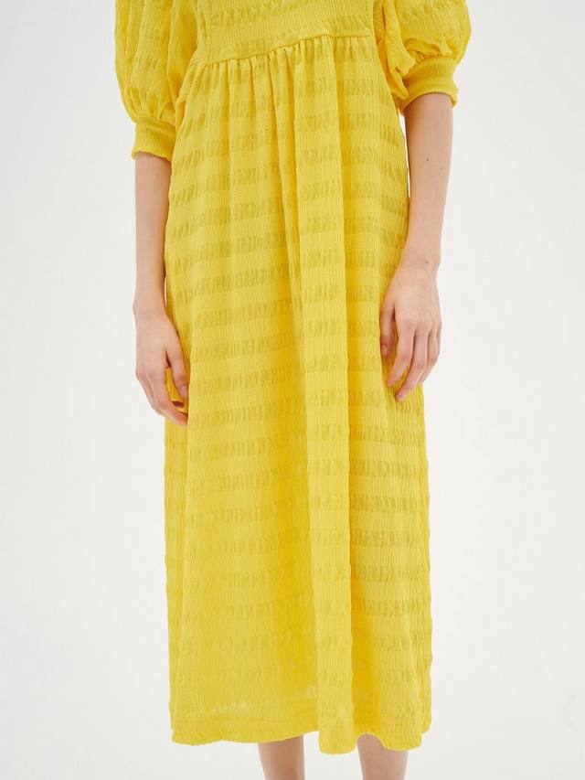 

Текстурированное миди-платье zabelle с пышными рукавами InWear, цвет Mid Yellow