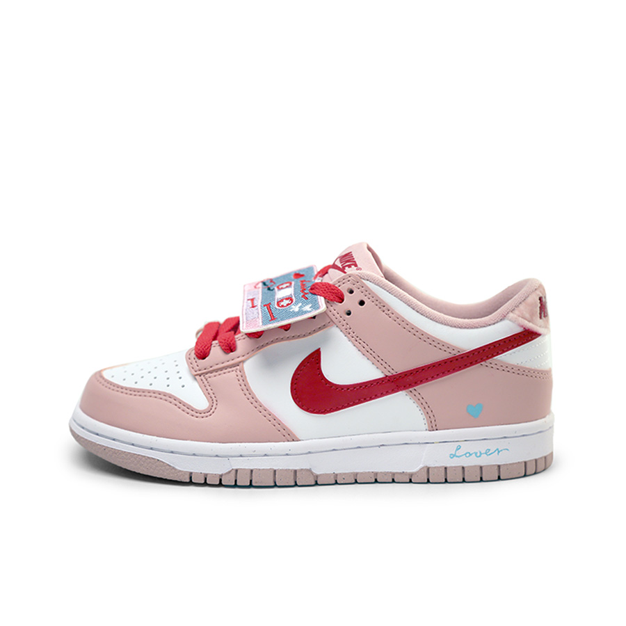 

Детские кроссовки для скейтбординга Dunk Velvet с нескользящей подошвой и износостойкими протекторами для подростков Nike, розовый