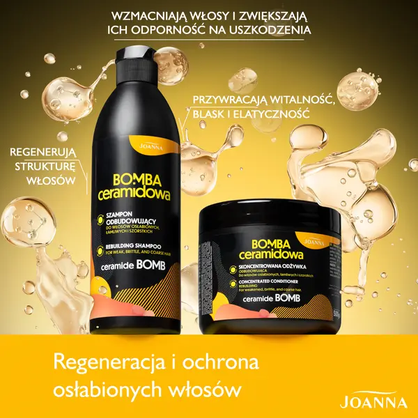 Концентрированный восстанавливающий кондиционер для волос, 500 г Joanna Bomba ceramidowa — фото 4
