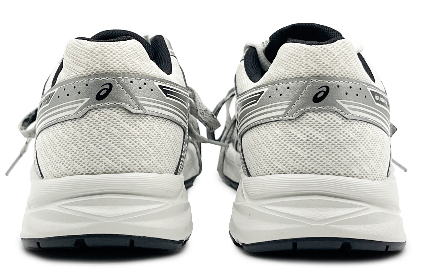 Кроссовки Gel-Contend 4 мужские низкие серебристые/черные/белые Asics — фото 4