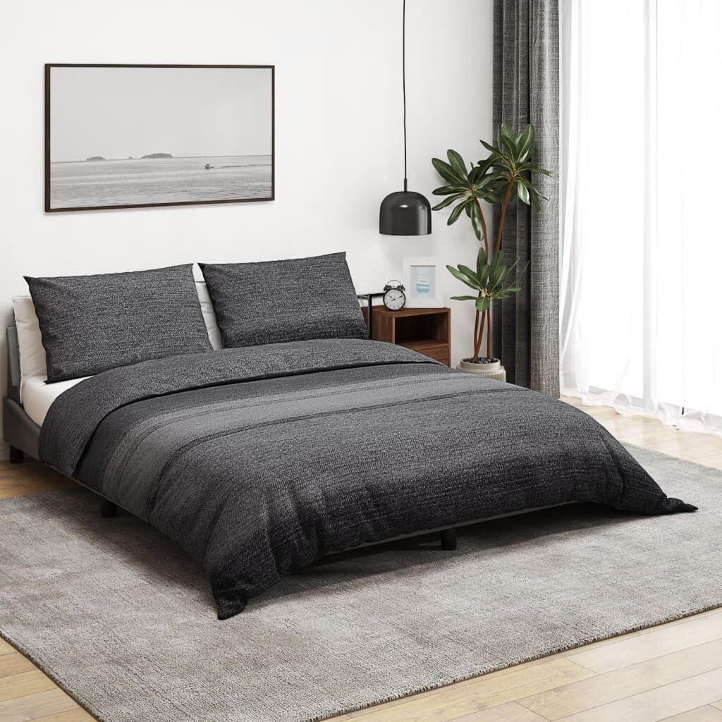 

Комплект постельного белья темно-серый 140х200 см хлопок DKD HOME DECOR