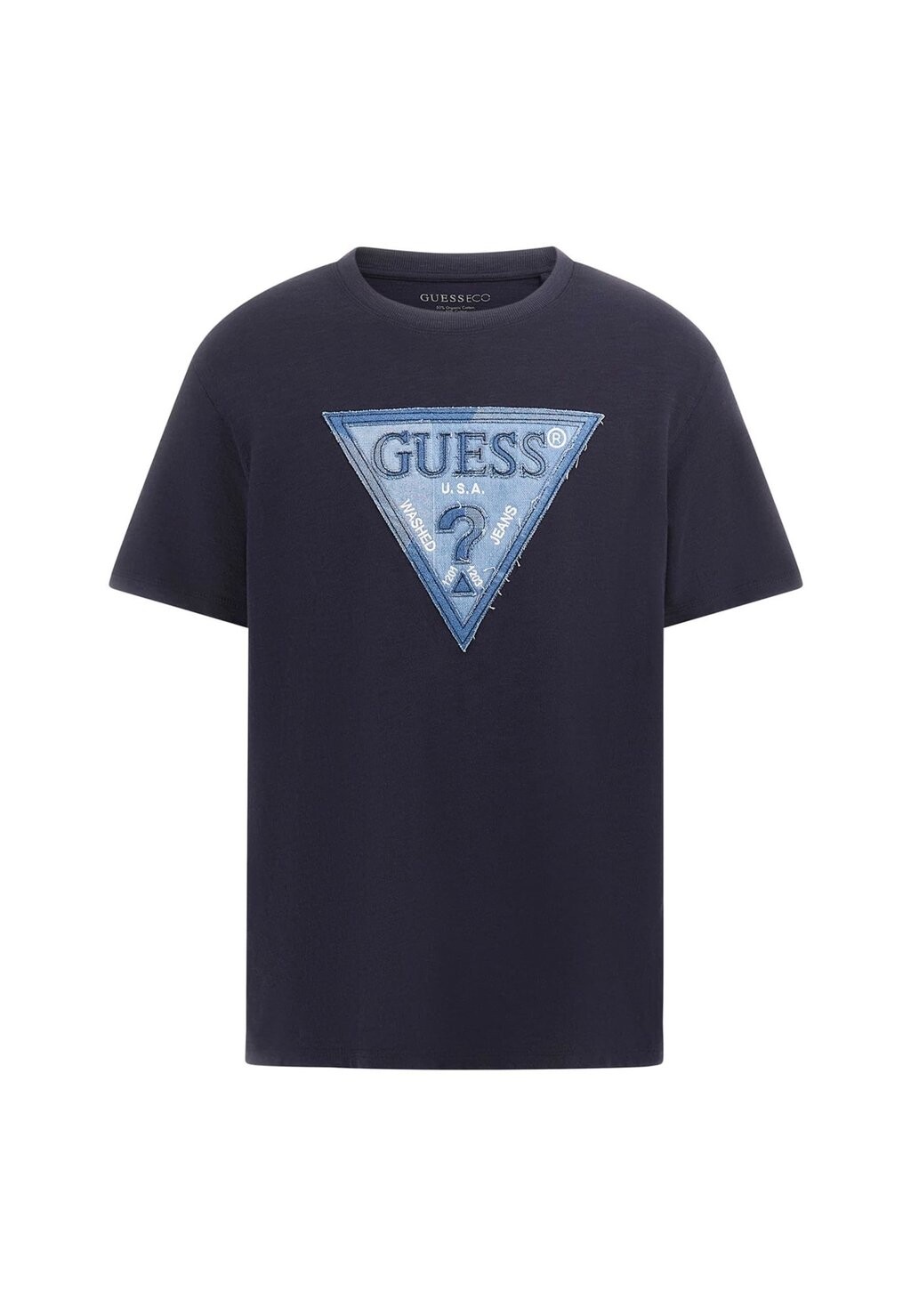 

Футболка с принтом LOGO Guess, синий
