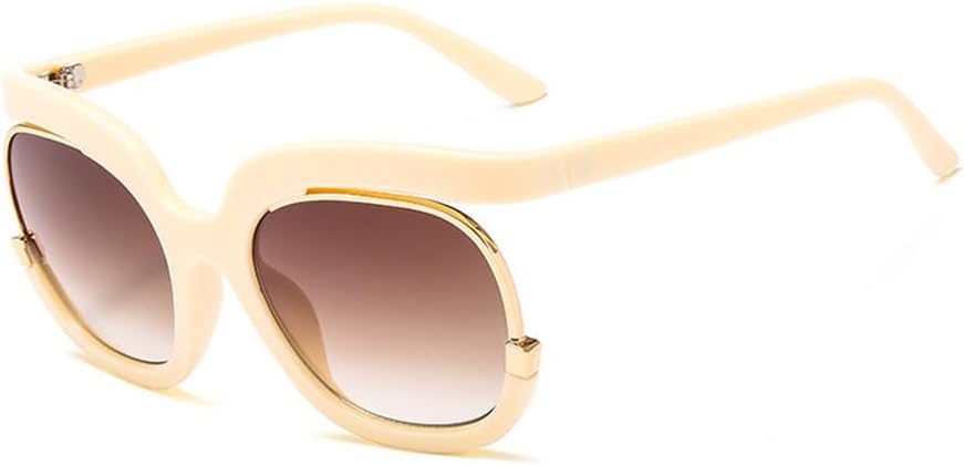 

Крупные солнцезащитные очки в полуободковой оправе для женщин, большие солнцезащитные очки для женщин, роскошные черные солнцезащитные очки UV400 TKKTLLT, C5 Beige-brown