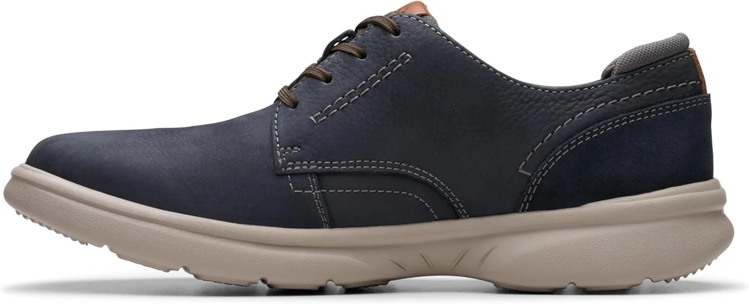 Мужские оксфорды Clarks Bradley Plain, Navy Nubuck — фото 3