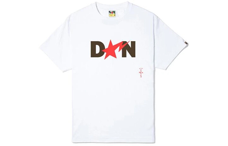

Футболка Bape X Cactus Jack X Don Toliver мужская белая A Bathing Ape, белый