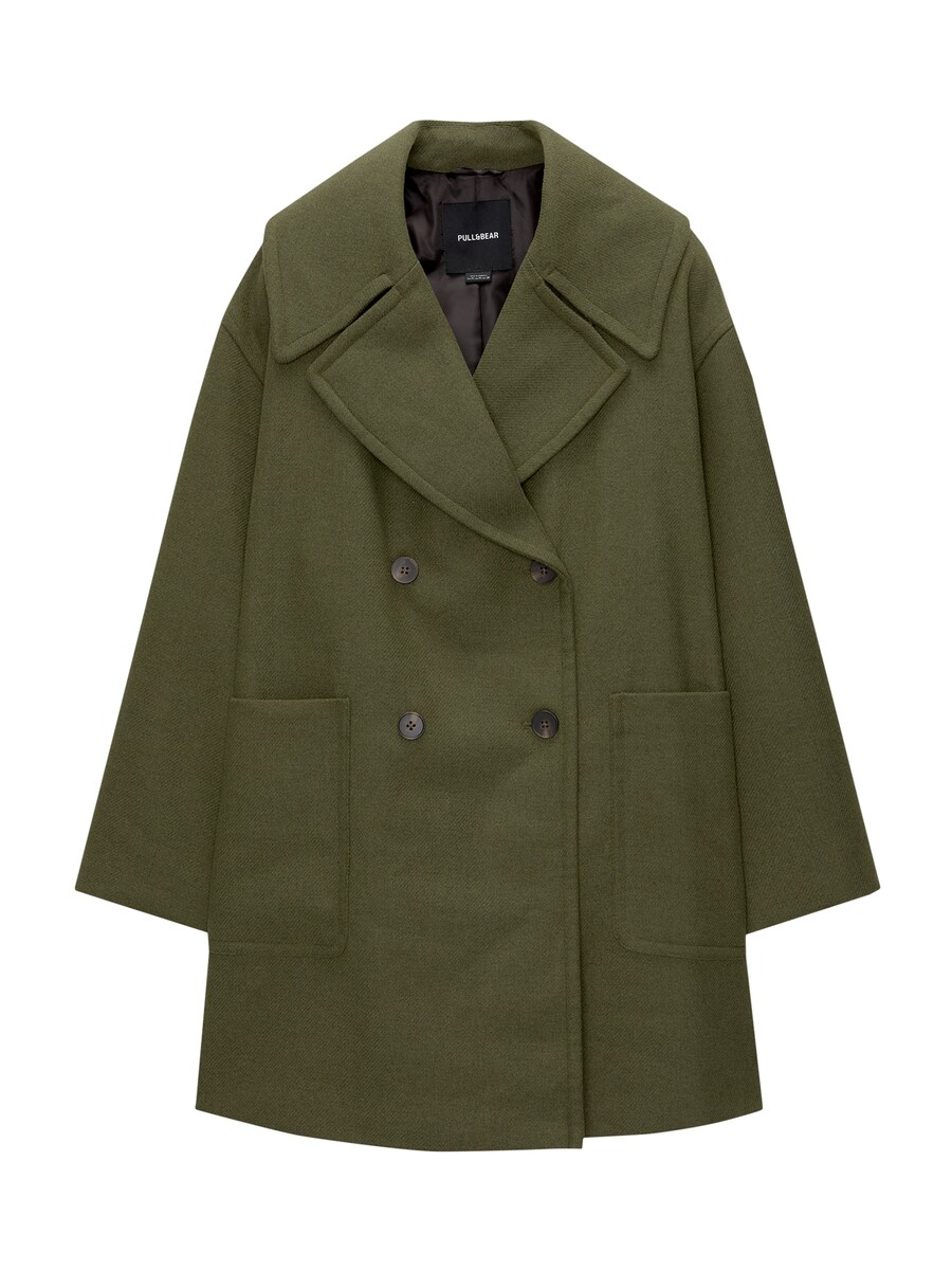 

Межсезонное пальто Pull&Bear, зеленый