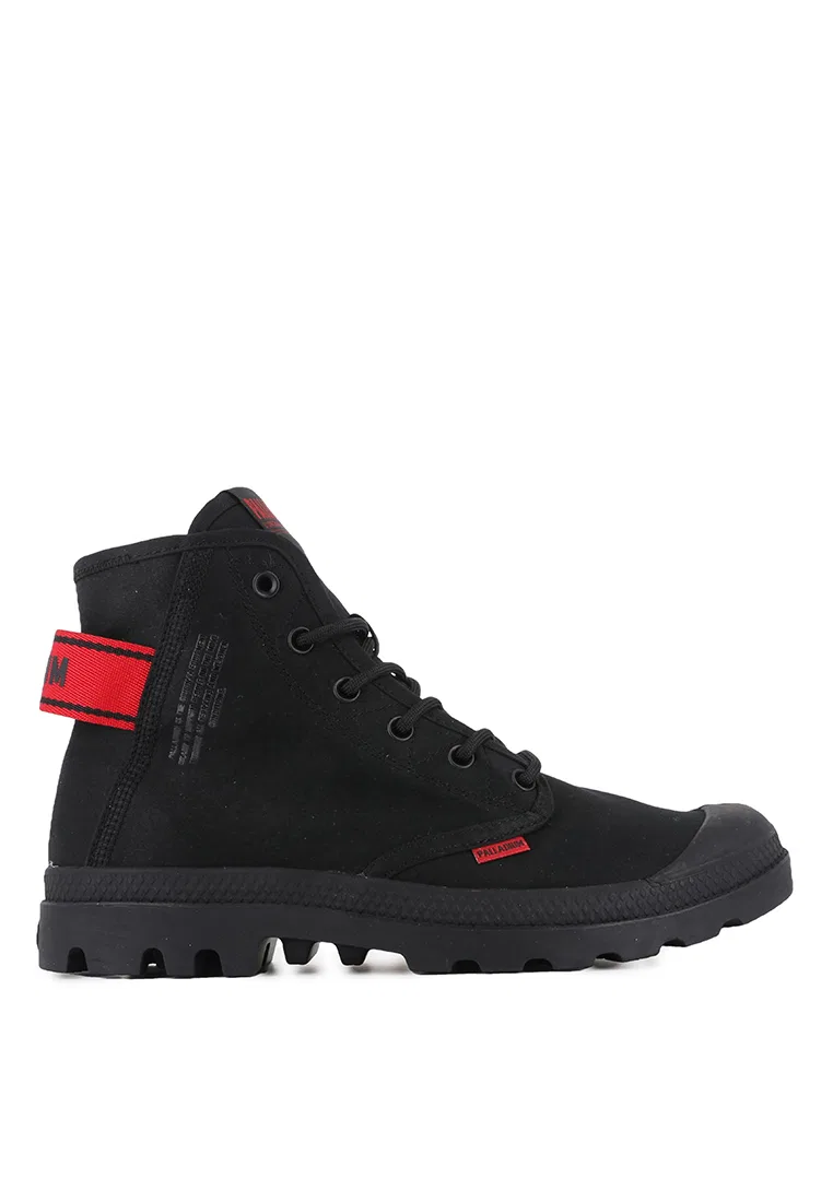 Ботинки женские, высокие, на каблуке, PAMPA HI DARE II CANVAS, UNISEX Palladium, черный