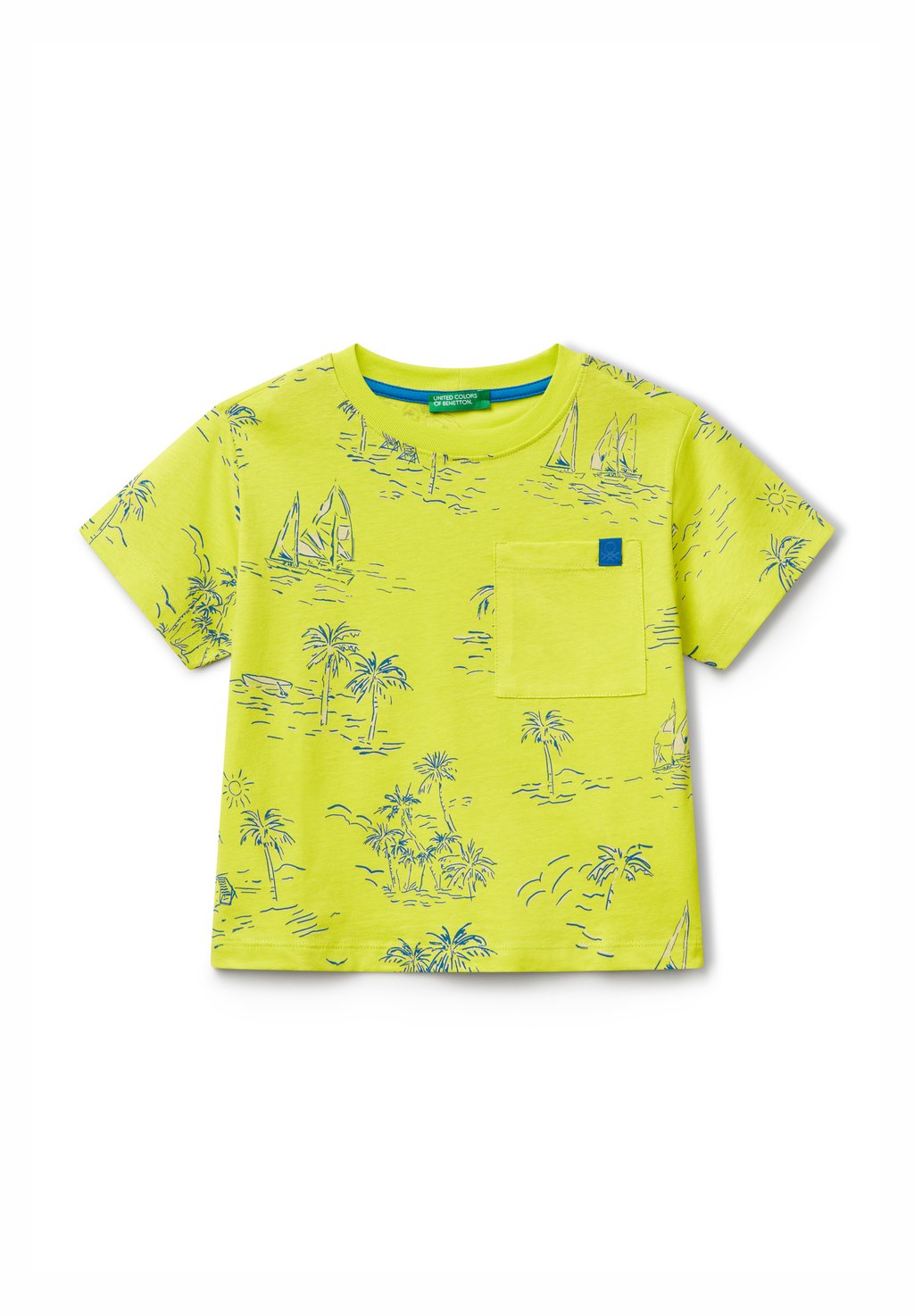 

Футболка с принтом United Colors of Benetton, светло-зеленый