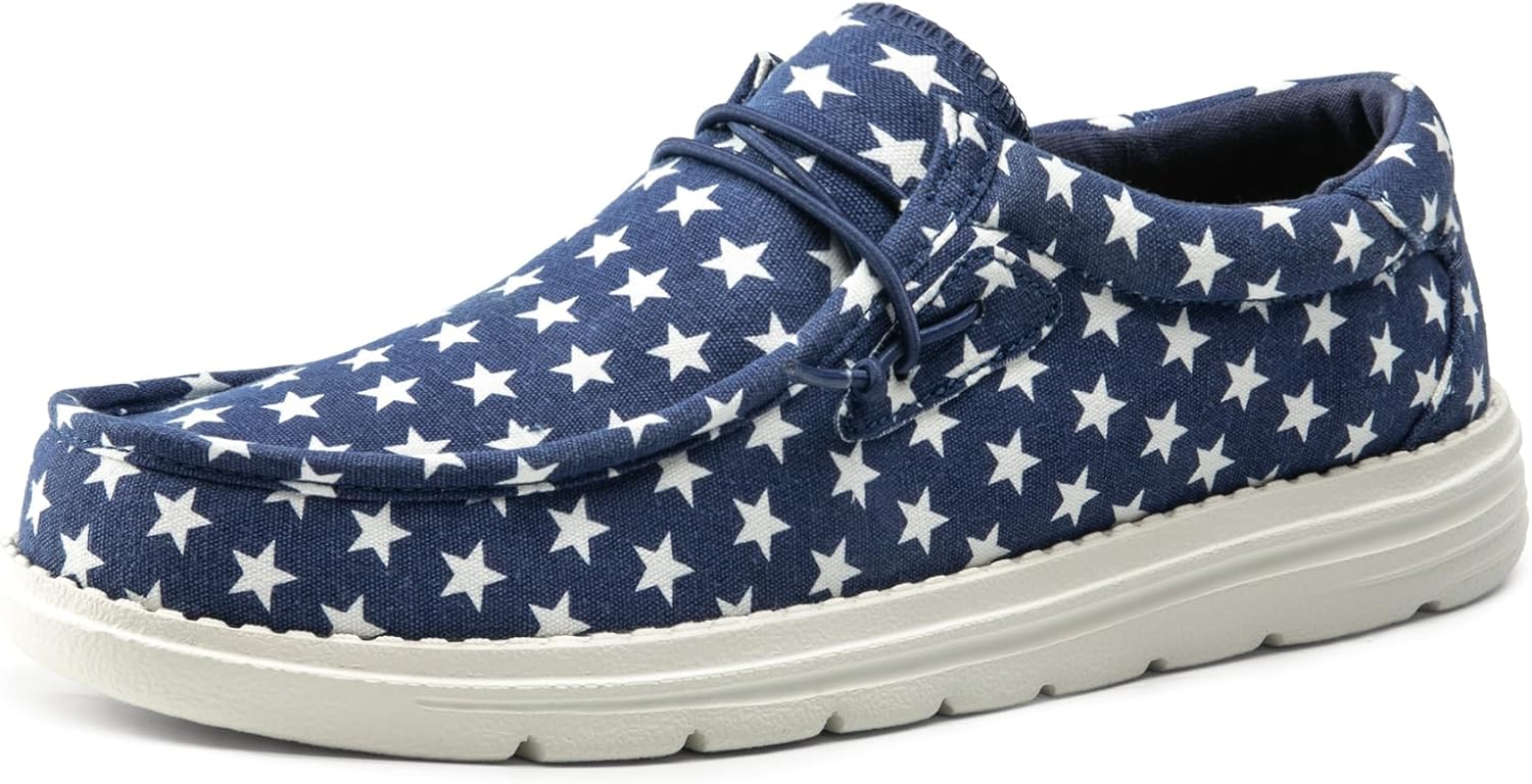 

Мужские повседневные слипоны Bruno Marc с эластичной подошвой 1.0, белый/синий