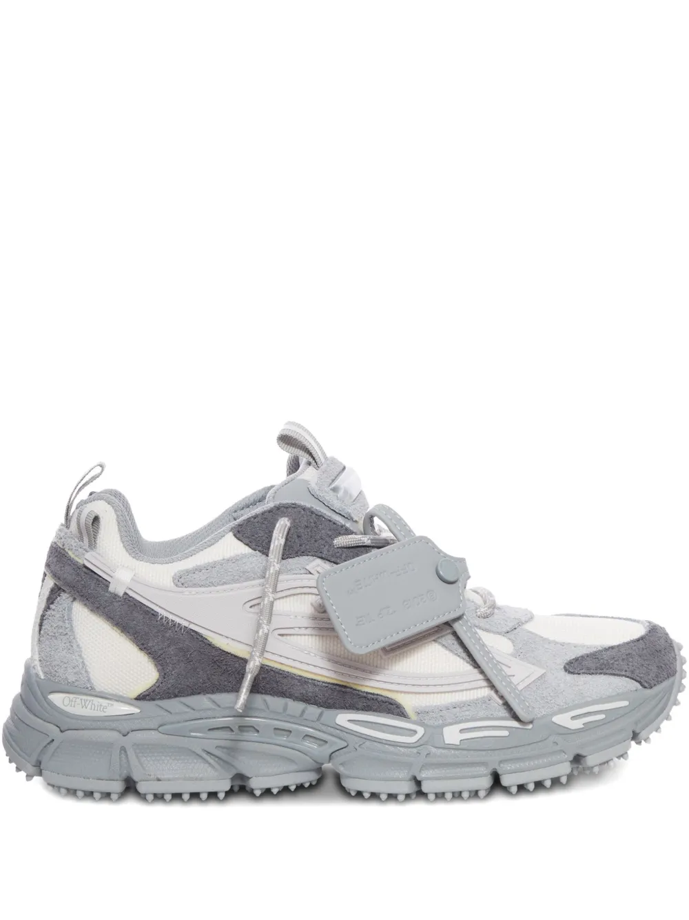 Кожаные кроссовки Off-White, серый
