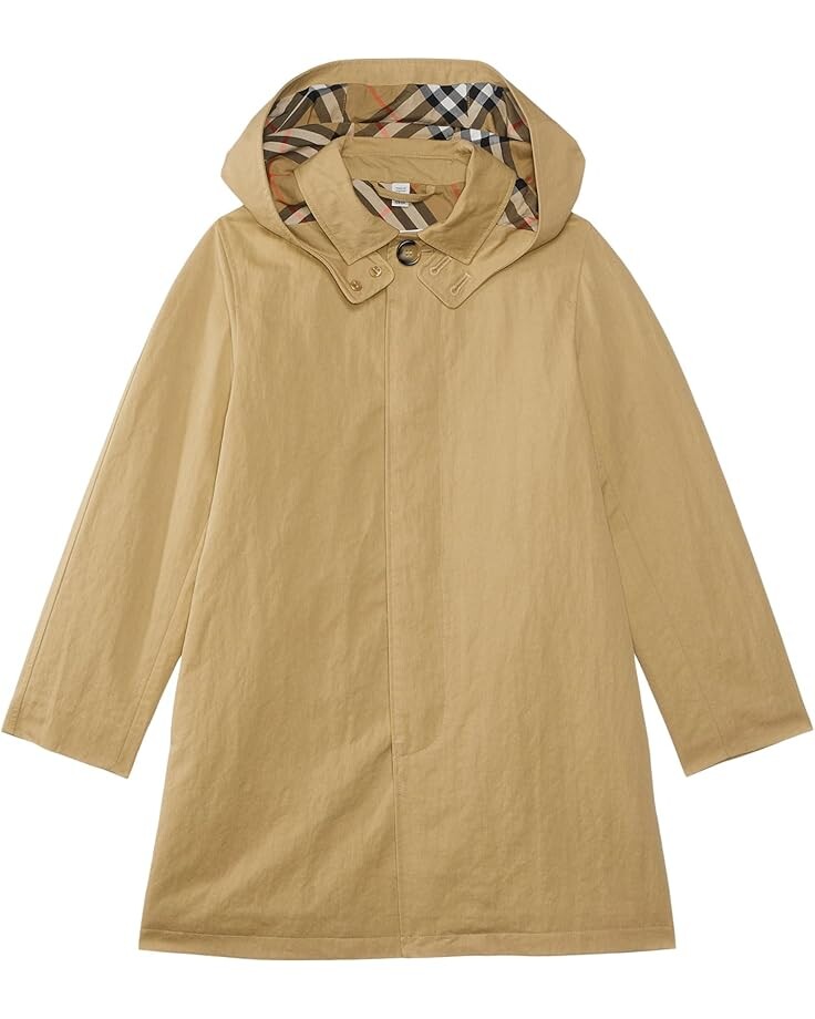 

Пальто Burberry Kids Hadley Trench Coat, песочный