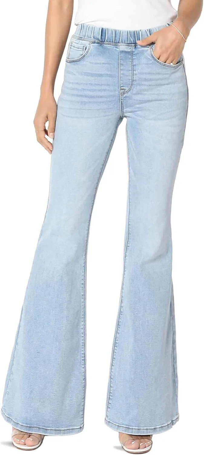 

TheMogan Vintage джинсы с высокой посадкой и расклешенными штанинами