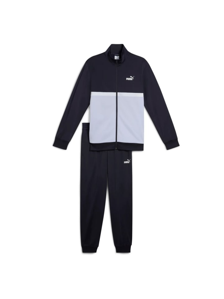 

Puma Полиэстеровый костюм с цветовыми блоками, темно-синий