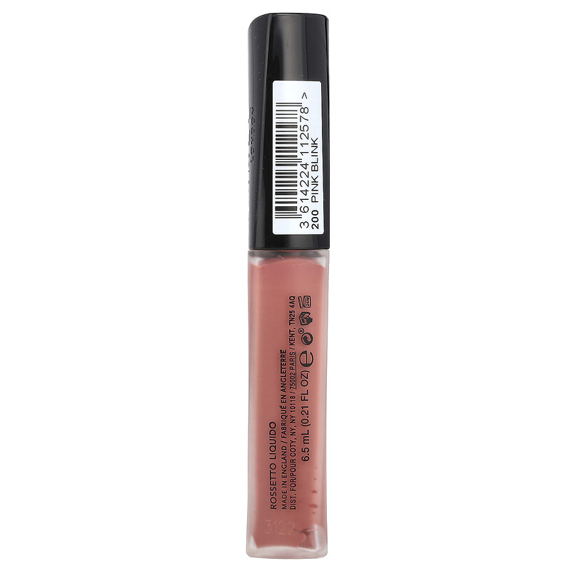 Rimmel London, Stay Matte, Liquid Lip Colour, 200 Pink Blink, 0.21 fl oz (6.5 ml) — фото 2