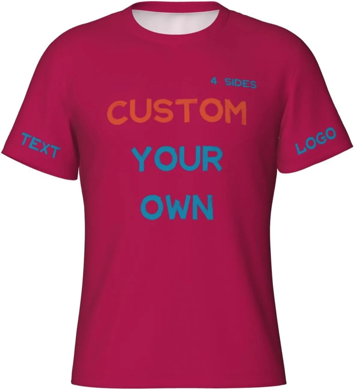 

Футболка Custom с принтом на 4 сторонах для тренировок