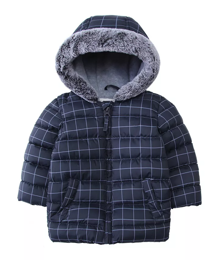 

Детская утепленная куртка с капюшоном для мальчиков Baby Fleece Rokka&Rolla, серый