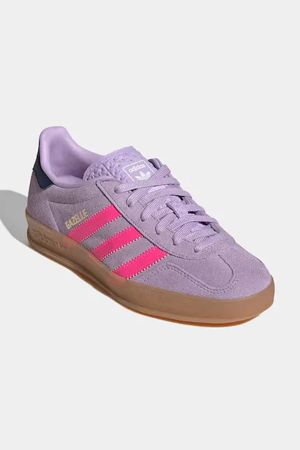 Кроссовки детские GAZELLE INDOOR Adidas Originals, фиолетовый — фото 2