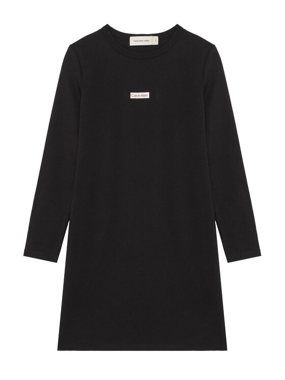 

Повседневное платье slim fit IG0IG03042 Calvin Klein Jeans, черный