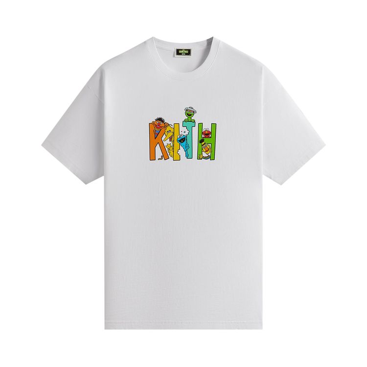 

Футболка Kith x Sesame Street Tee 'White', белый