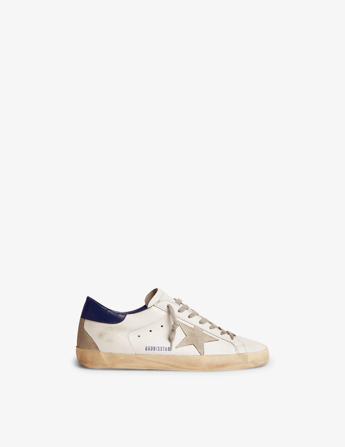 

Кожаные кроссовки Super Star Golden Goose, цвет White/Ice/Night Blue