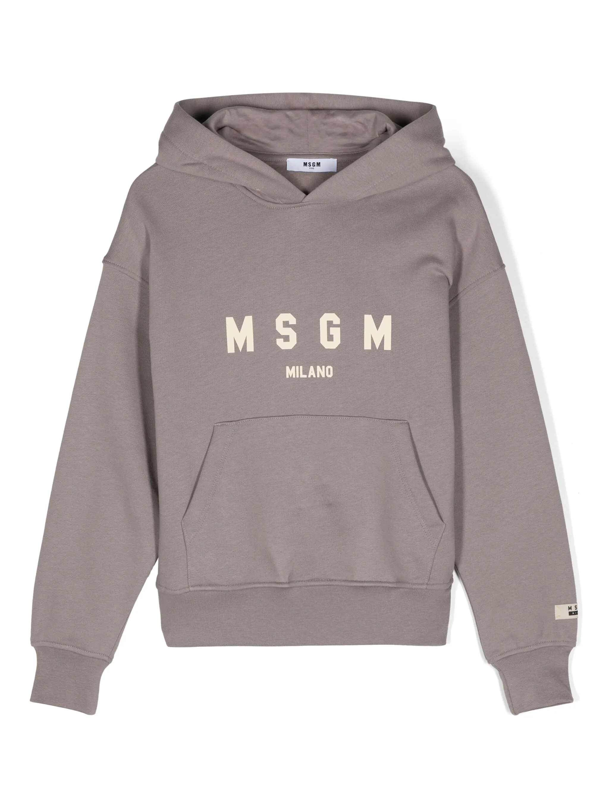 

Худи с логотипом Msgm Kids, серый