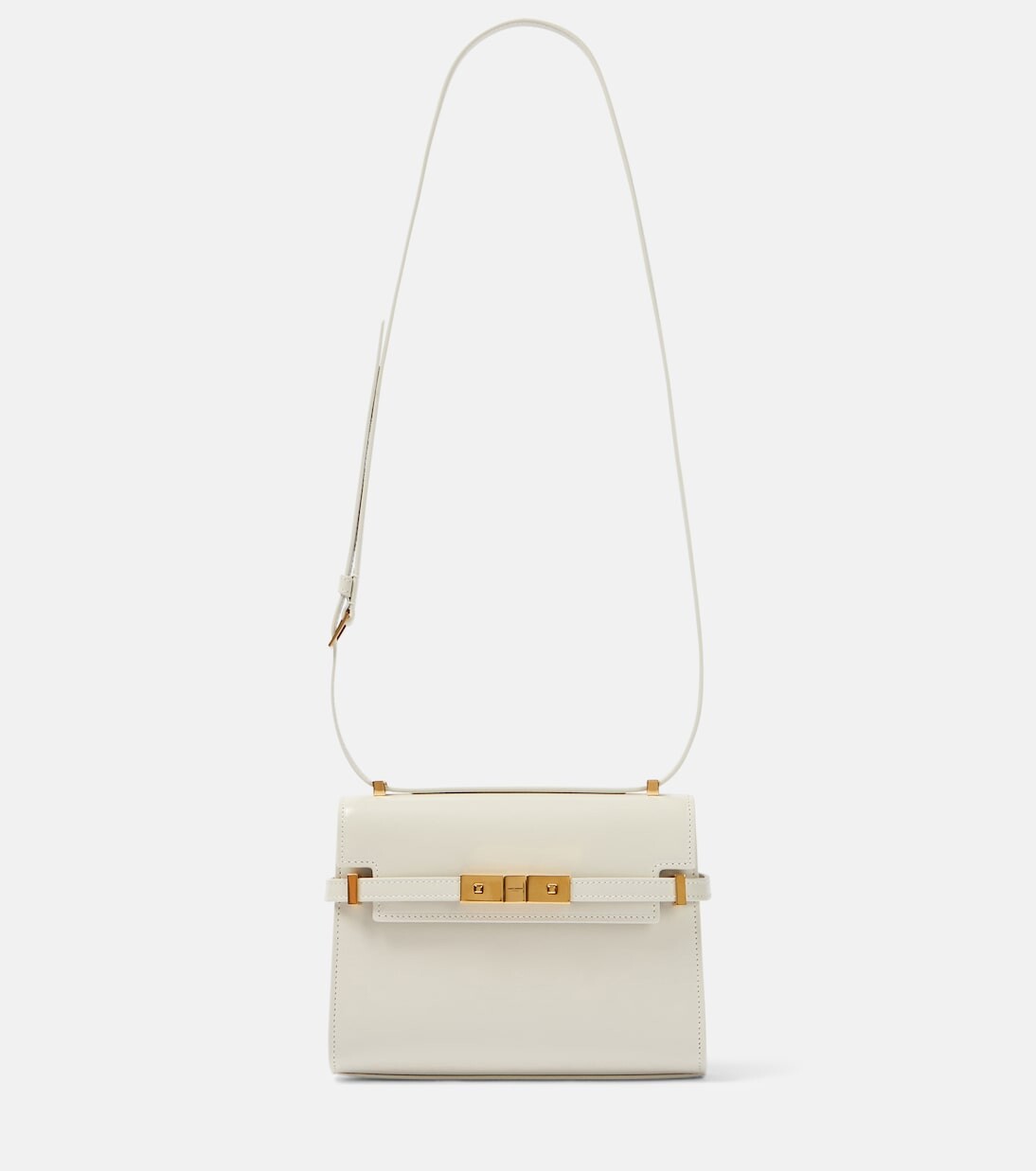 

Миниатюрная кожаная сумка через плечо manhattan Saint Laurent, белый