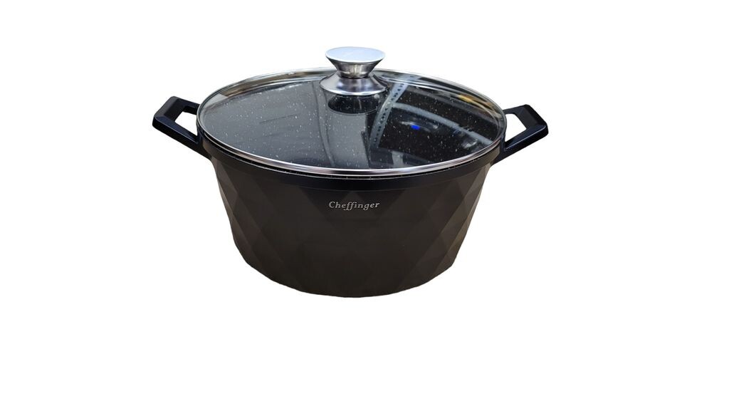 

Высокая кастрюля Cheffinger DIAMOND с силиконовыми ручками, Ø28 см Scheffinger