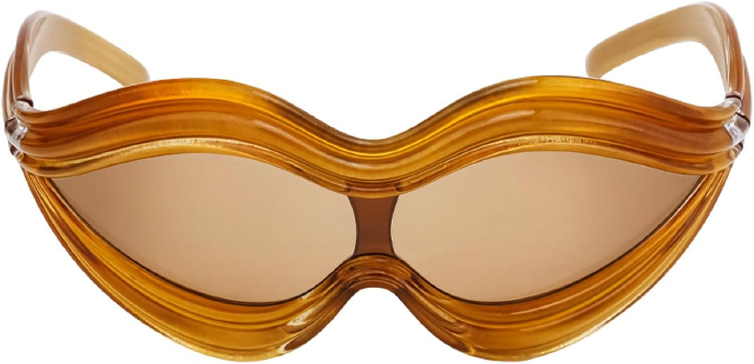 

Солнцезащитные очки с увеличенными губами для женщин, модные солнцезащитные очки Y2k для мужчин, панк-очки, цельные солнцезащитные очки, уникальные солнцезащитные очки неправильной формы mincl, Orange