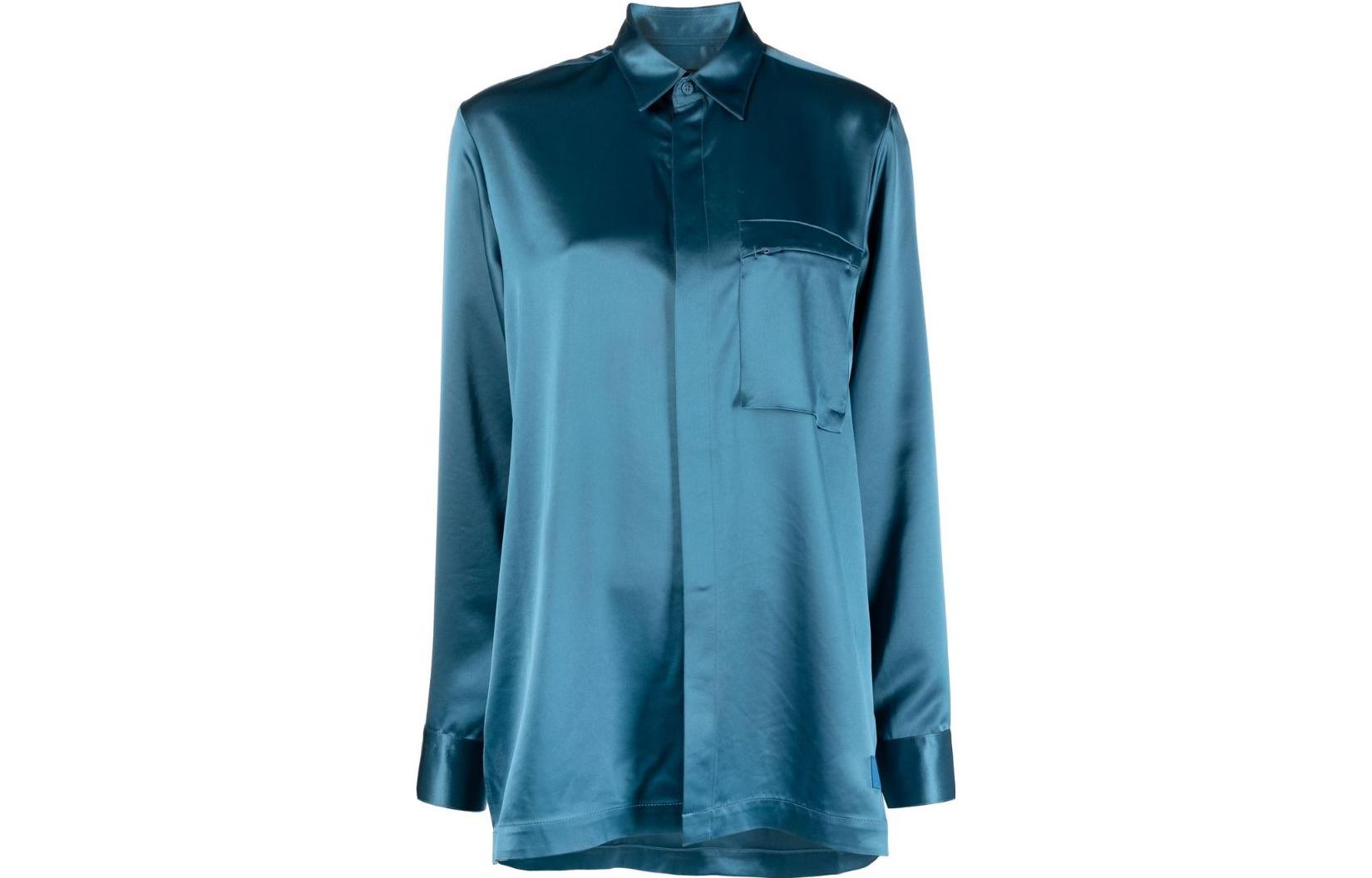 

Y-3 Синяя женская блузка