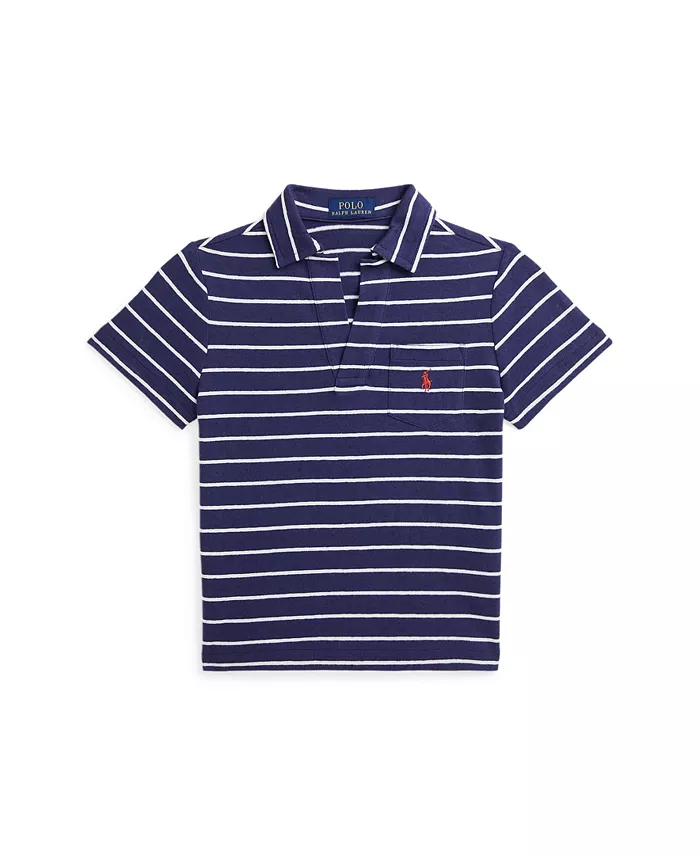 

Футболка-поло в полоску для малышей и мальчиков Polo Ralph Lauren, белый