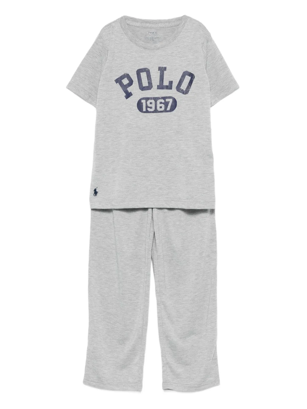

Спортивный костюм с принтом логотипа POLO RALPH LAUREN KIDS, серый