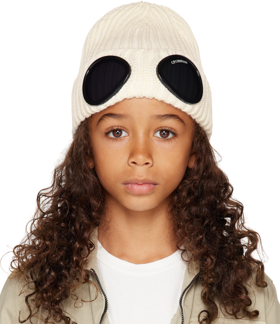 

Детская марлевая шапка Off-White Goggle белый C.P. Company Kids