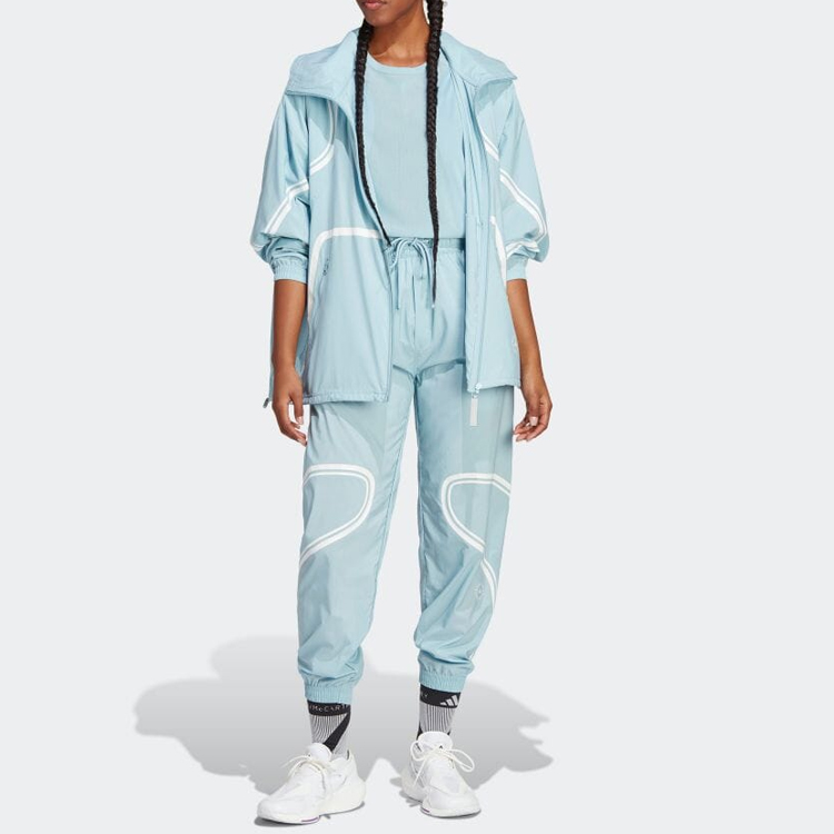 Stella McCartney X Куртка Женская Серо-Голубая Adidas — фото 3