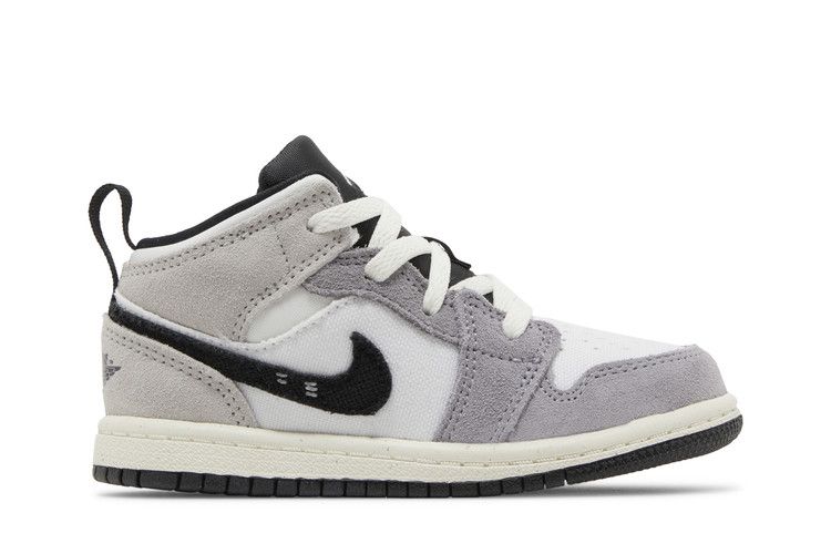 Кроссовки Air Jordan Air Jordan 1 Mid SE Craft TD 'Inside Out - Cement Grey', серый — фото 2