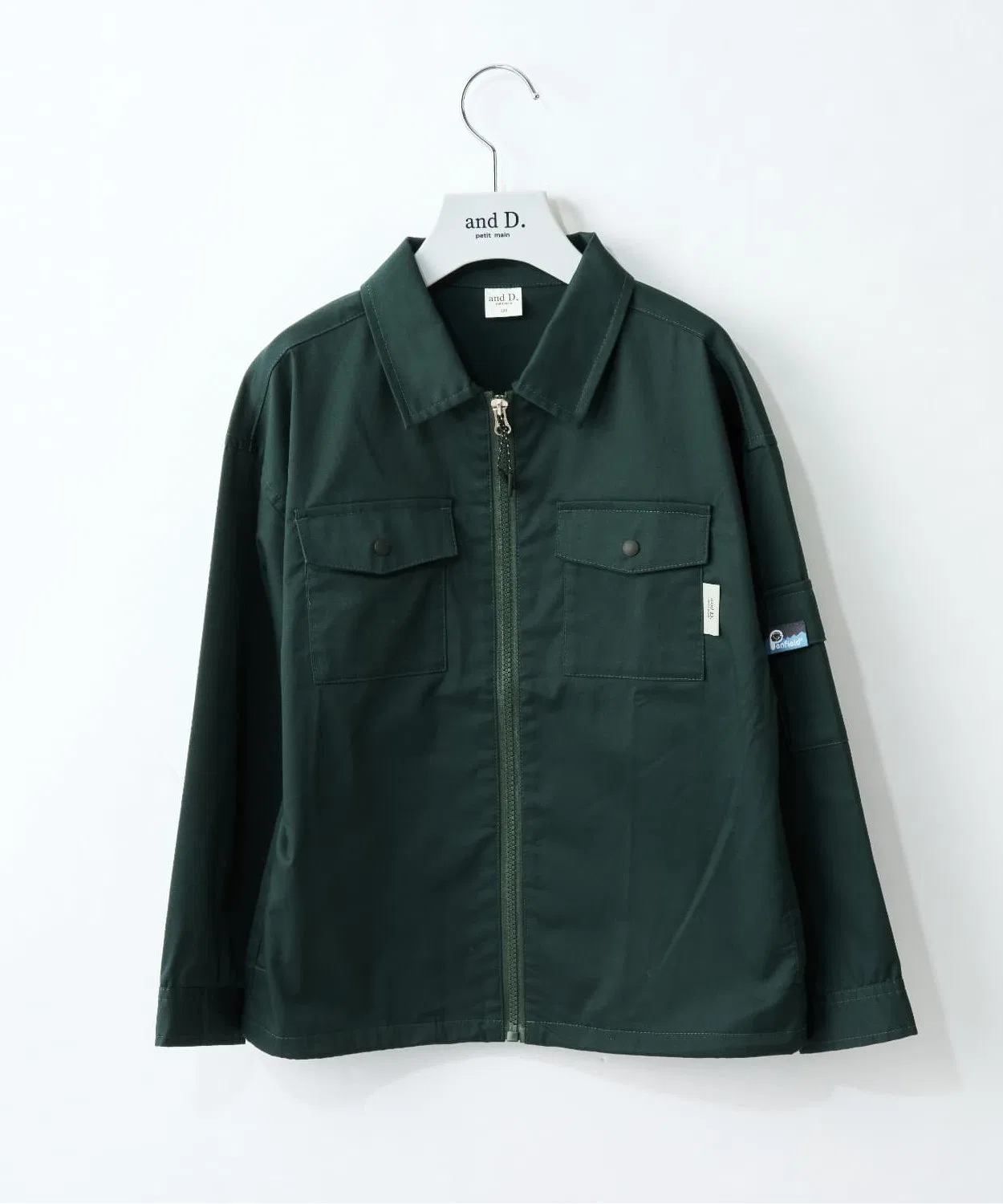 Детская куртка-рубашка Penfield TC твил темно-зеленый