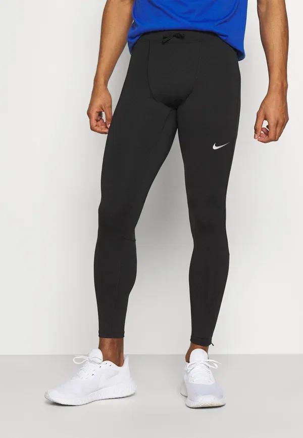 Трикотажные беговые леггинсы Challenger Nike Performance, черный/отражающий серебристый