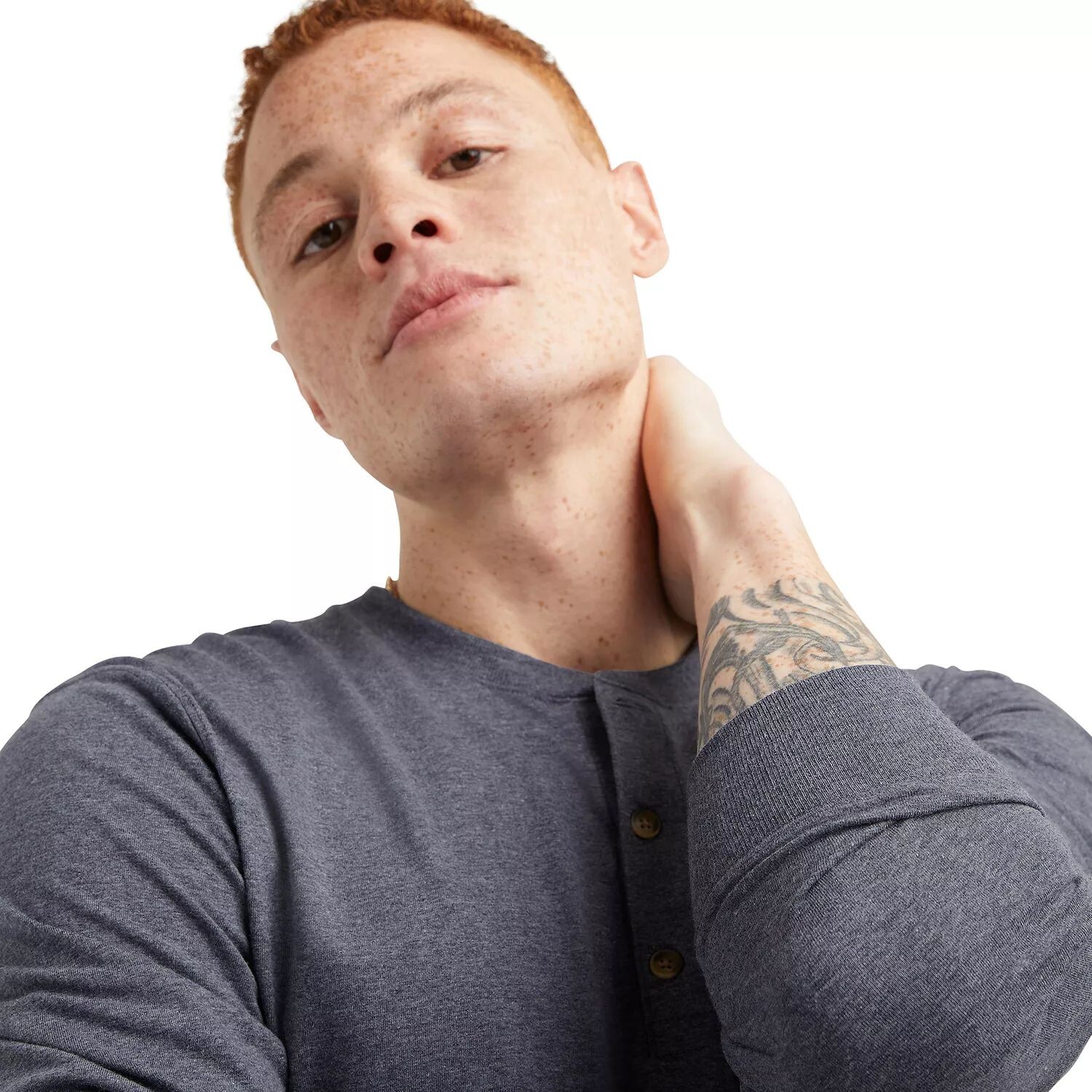 Мужские кроссовки Hanes Originals Tri-Blend Henley — фото 3