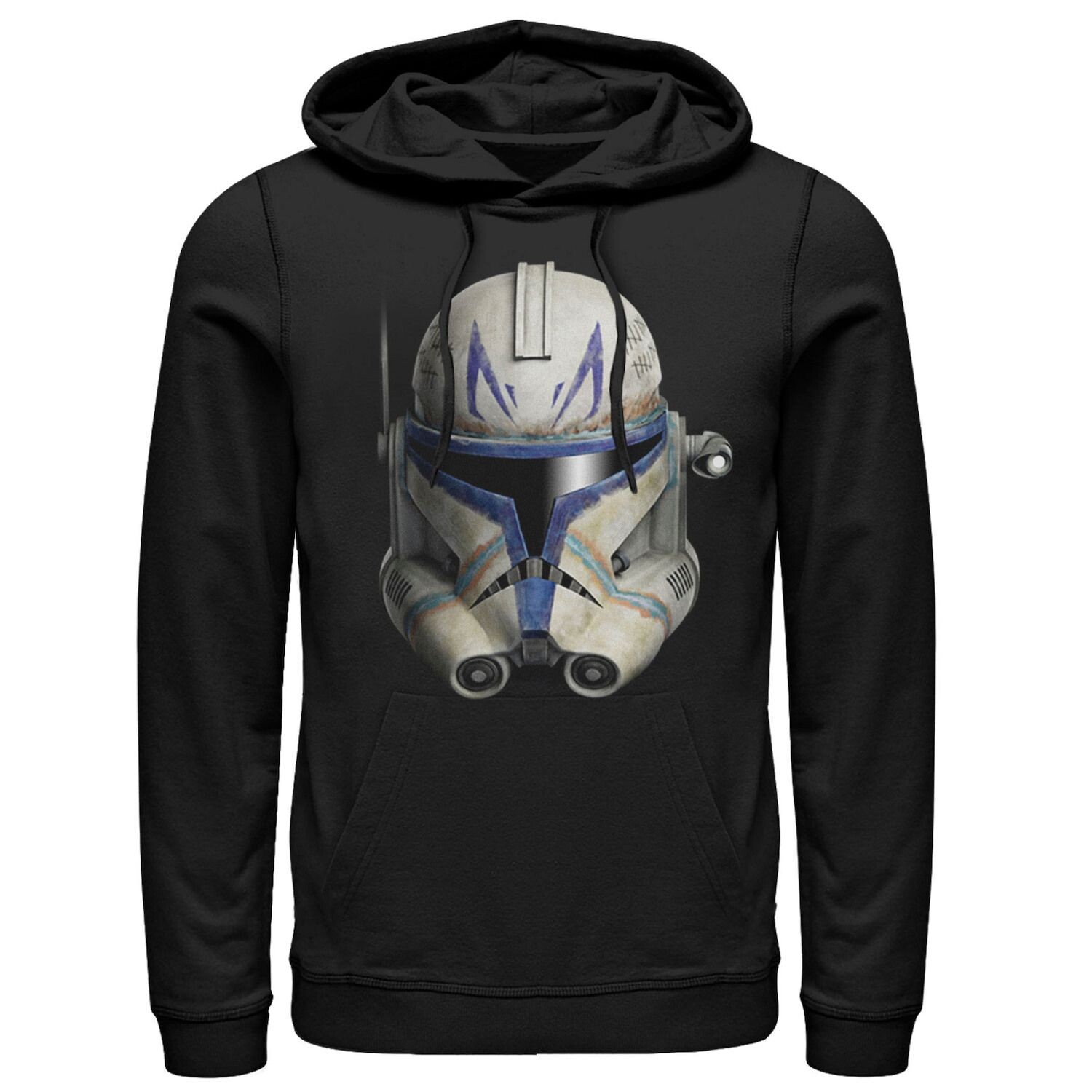 

Мужская толстовка с капюшоном «Звездные войны: Войны клонов» Clone Commander Rex Big Face Licensed Character