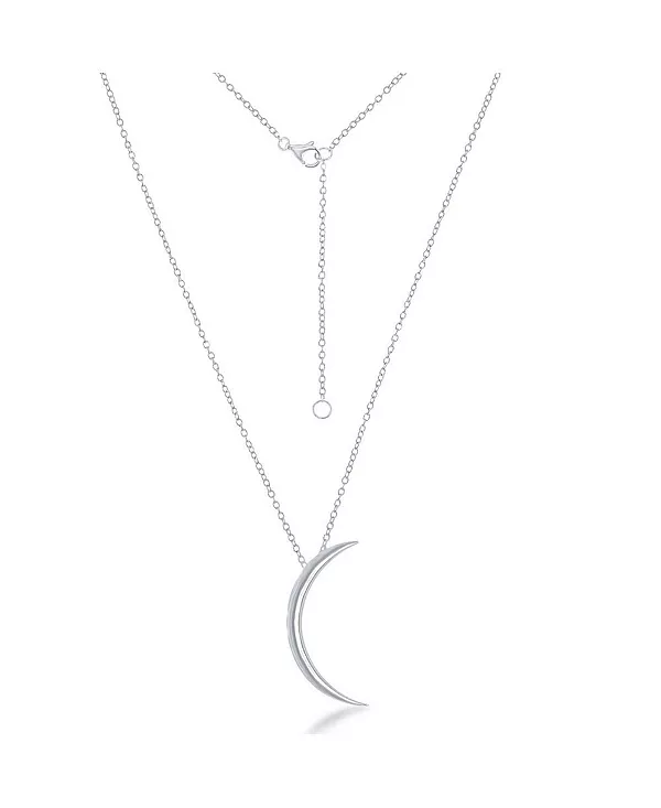 

Тонкое колье из стерлингового серебра в форме полумесяца Simona, silver