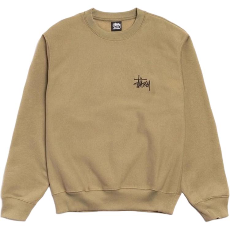 

Мужские толстовки с круглым вырезом, средней толщины, стандартного размера Stussy, зеленый