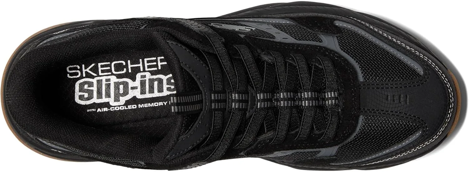 Мужские слипоны Skechers Vigor, черный — фото 2