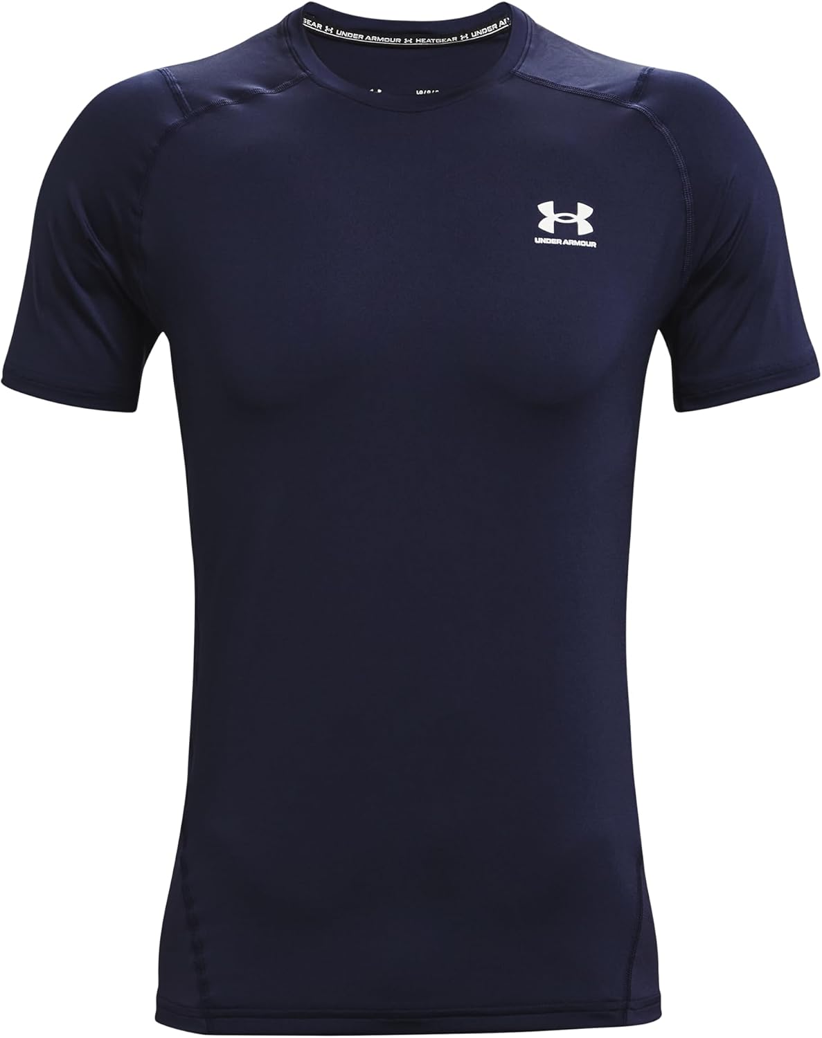 

Футболка с коротким рукавом Under Armour Mens Armour HeatGear Fitted, Midnight Navy (410)/White, Белый, Футболка с коротким рукавом Under Armour Mens Armour HeatGear Fitted, Midnight Navy (410)/White