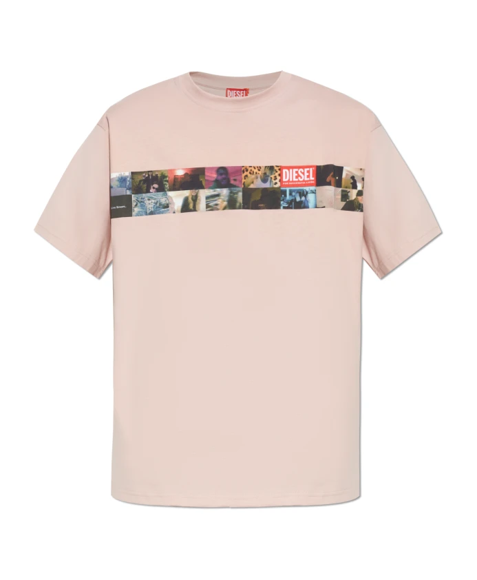 

Футболка Diesel, розовый
