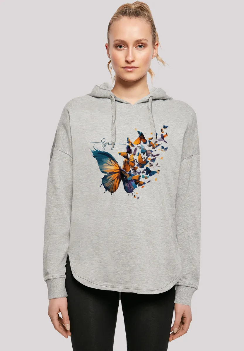 

Толстовка F4NT4STIC "Butterfly Spring Oversize Hoodie", принт, серый