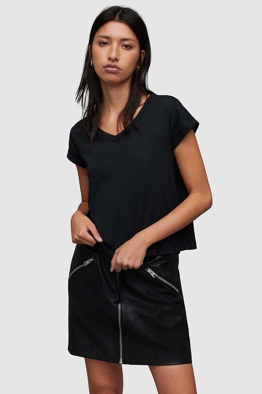 

АННА хлопковая футболка AllSaints, черный