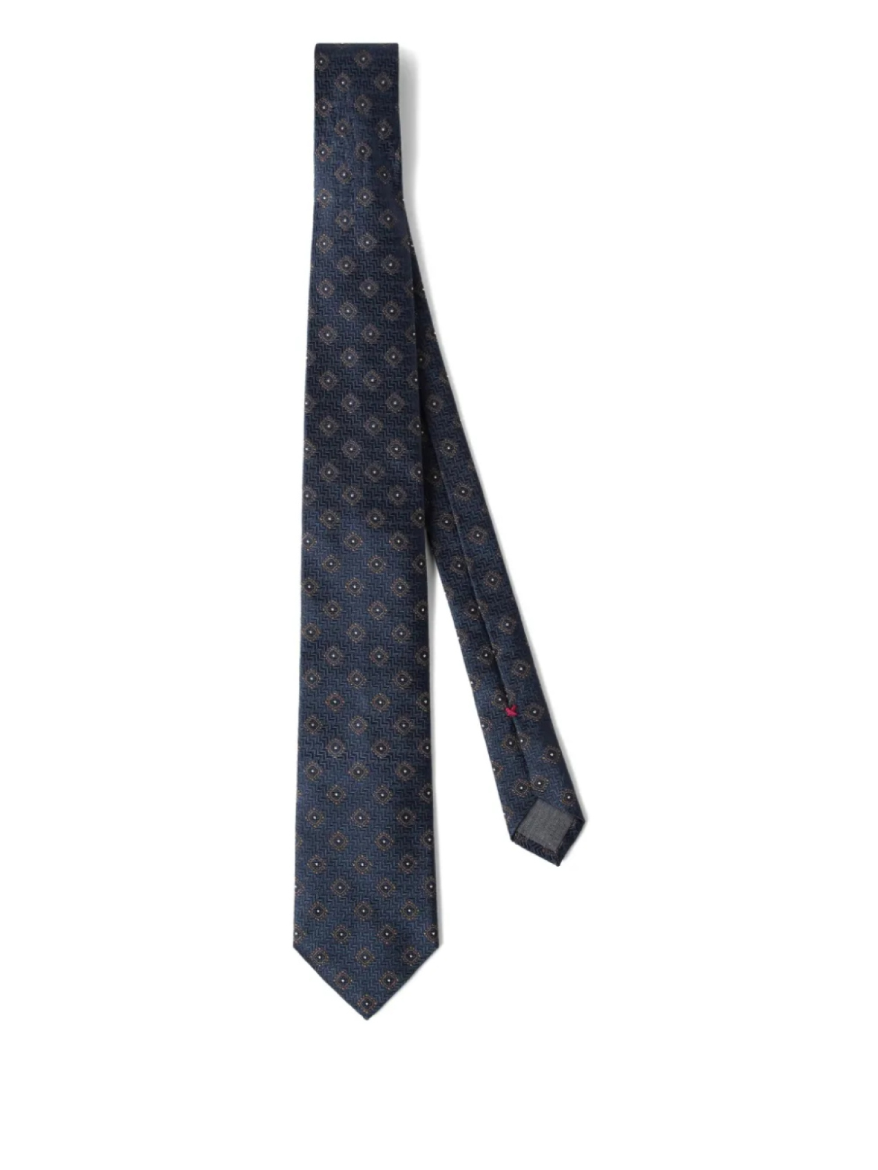 

Brunello Cucinelli жаккардовый галстук с узором, синий